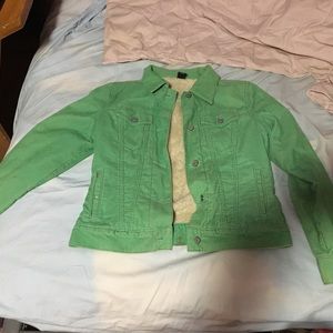 Woman’s medium Turquoise jacket.